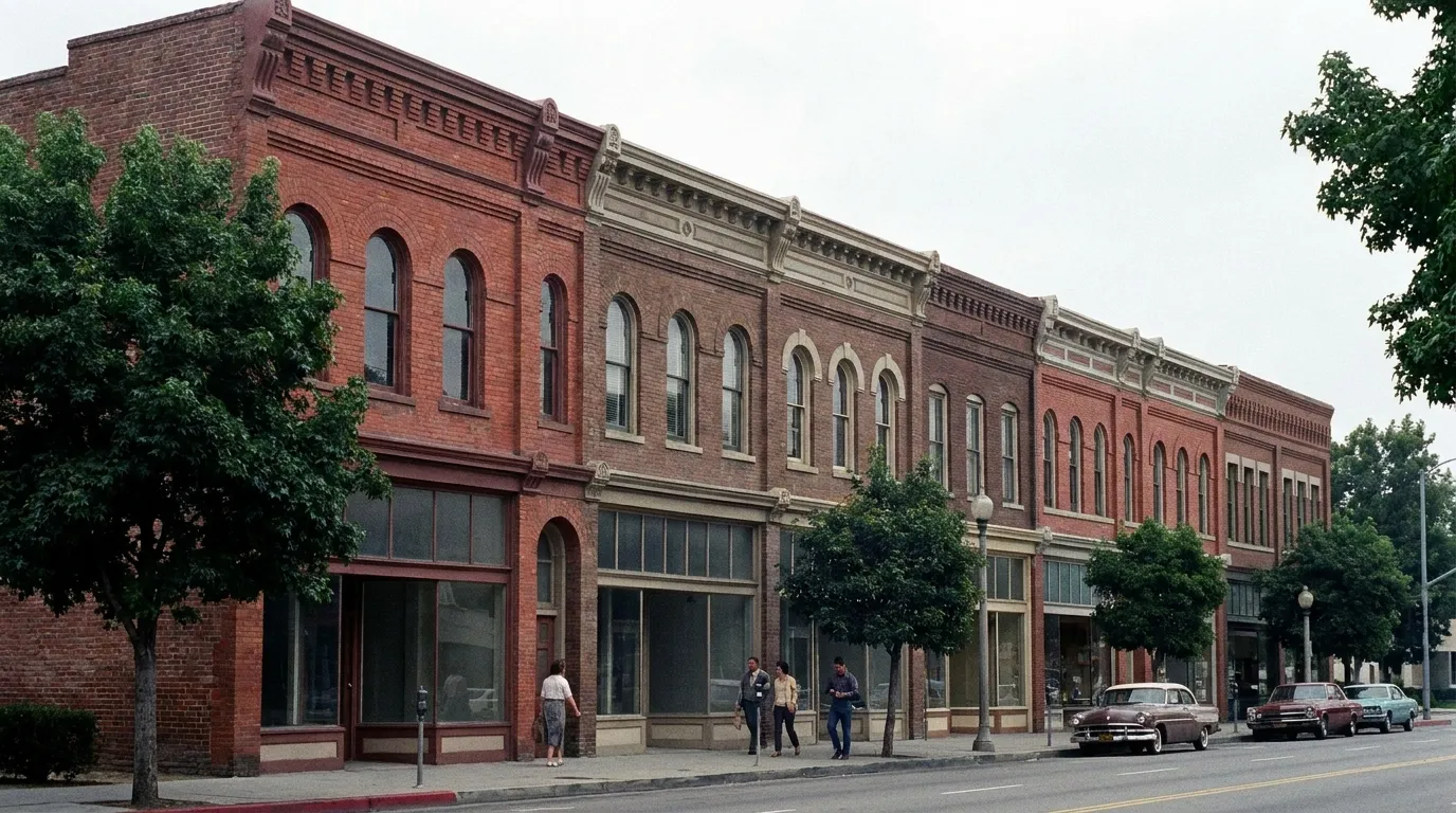 Historic commercial architecture in South Pasadena
