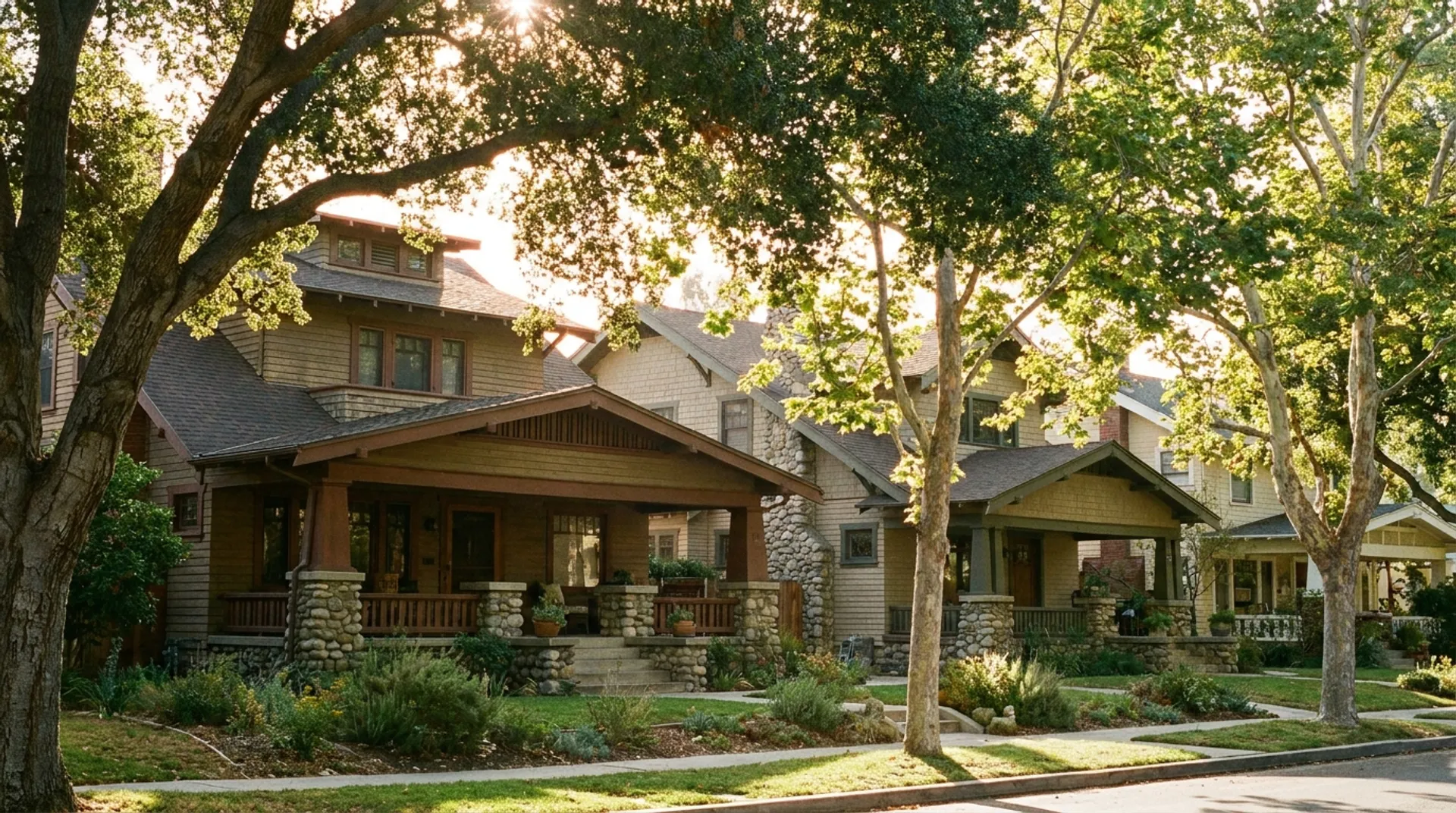 Historic homes in South Pasadena
