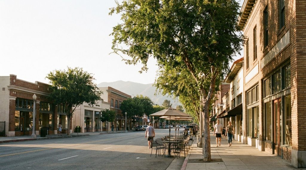 Mission Street South Pasadena historic downtown and commercial district