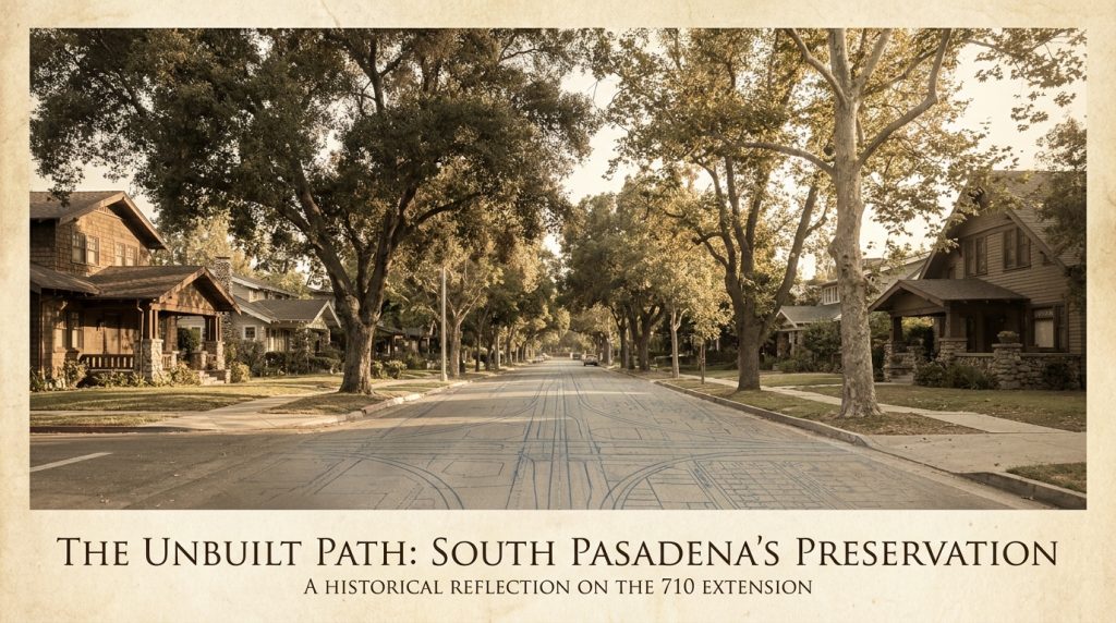 South Pasadena 710 Freeway history and preserved Caltrans homes